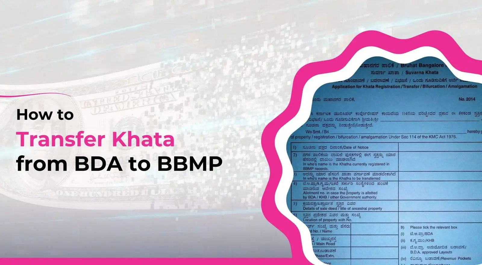 How to Transfer Khata from BDA to BBMP