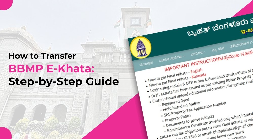 How to Transfer BBMP E-Khata: Step-by-Step Guide for 2025