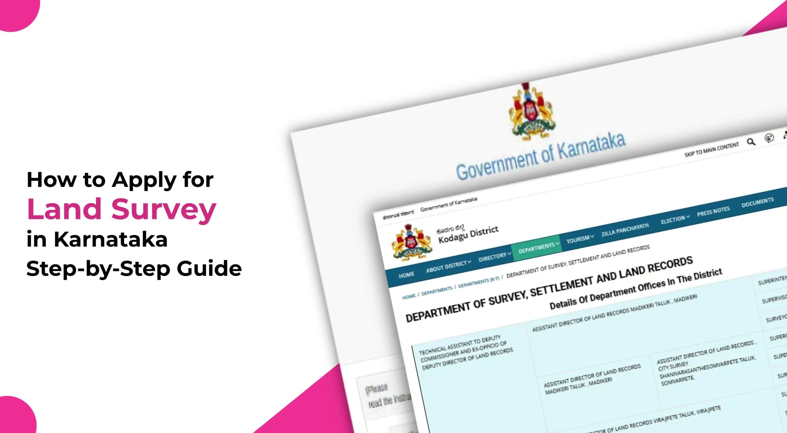 How to Apply for Land Survey in Karnataka