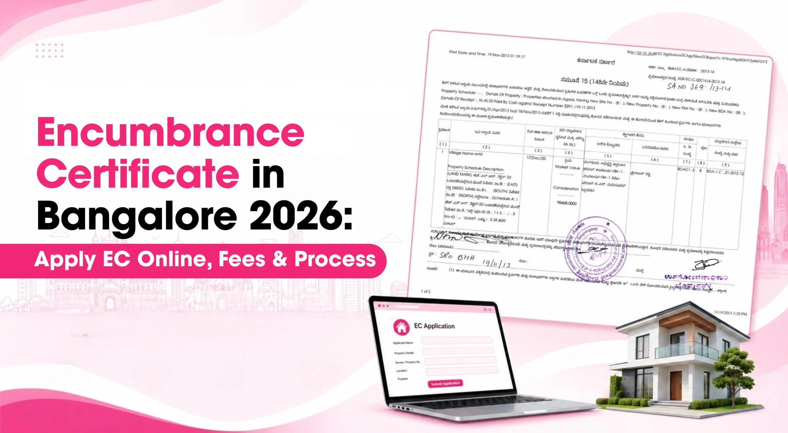 Encumbrance Certificate in Bangalore 2026: Apply EC Online, Fees & Process