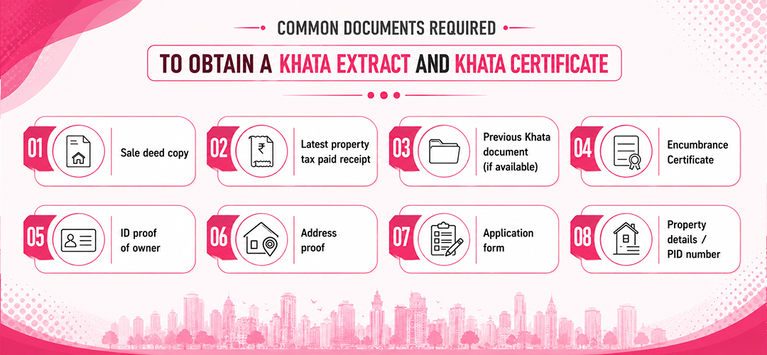 7. Documents Commonly Required to Obtain a Khata Extract and Khata Certificate