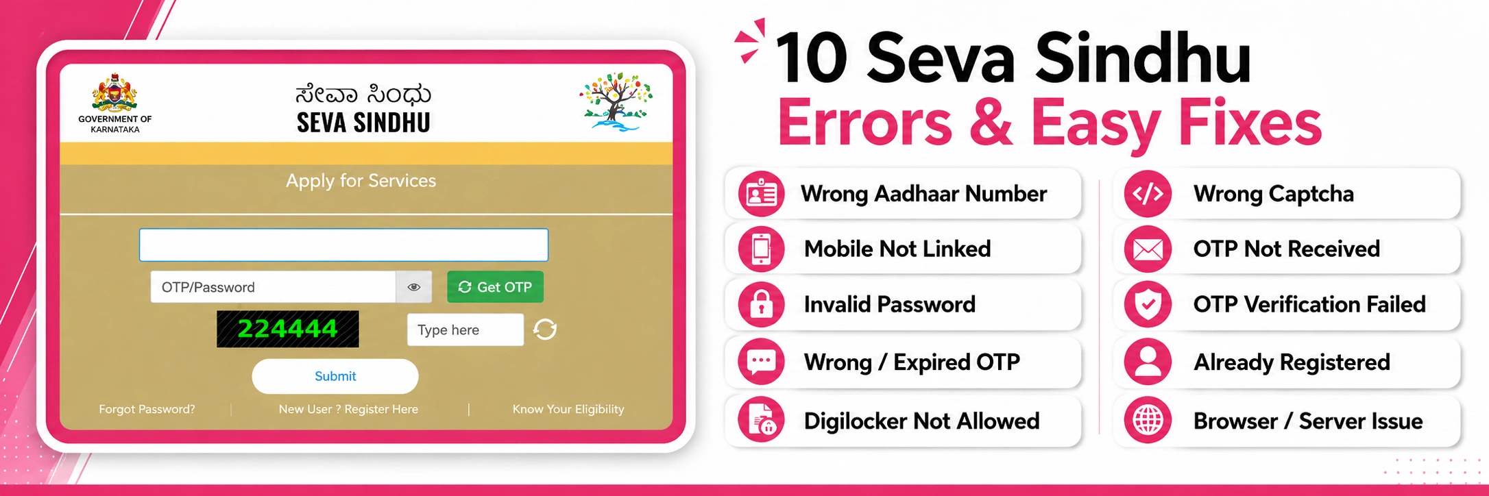 10 Common Seva Sindhu Registration Errors and How to Fix Them