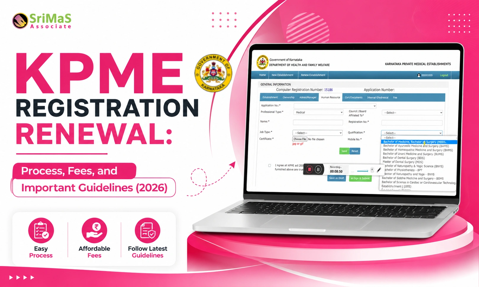 KPME Registration Renewal Process, Fees, and Important Guidelines (2026)