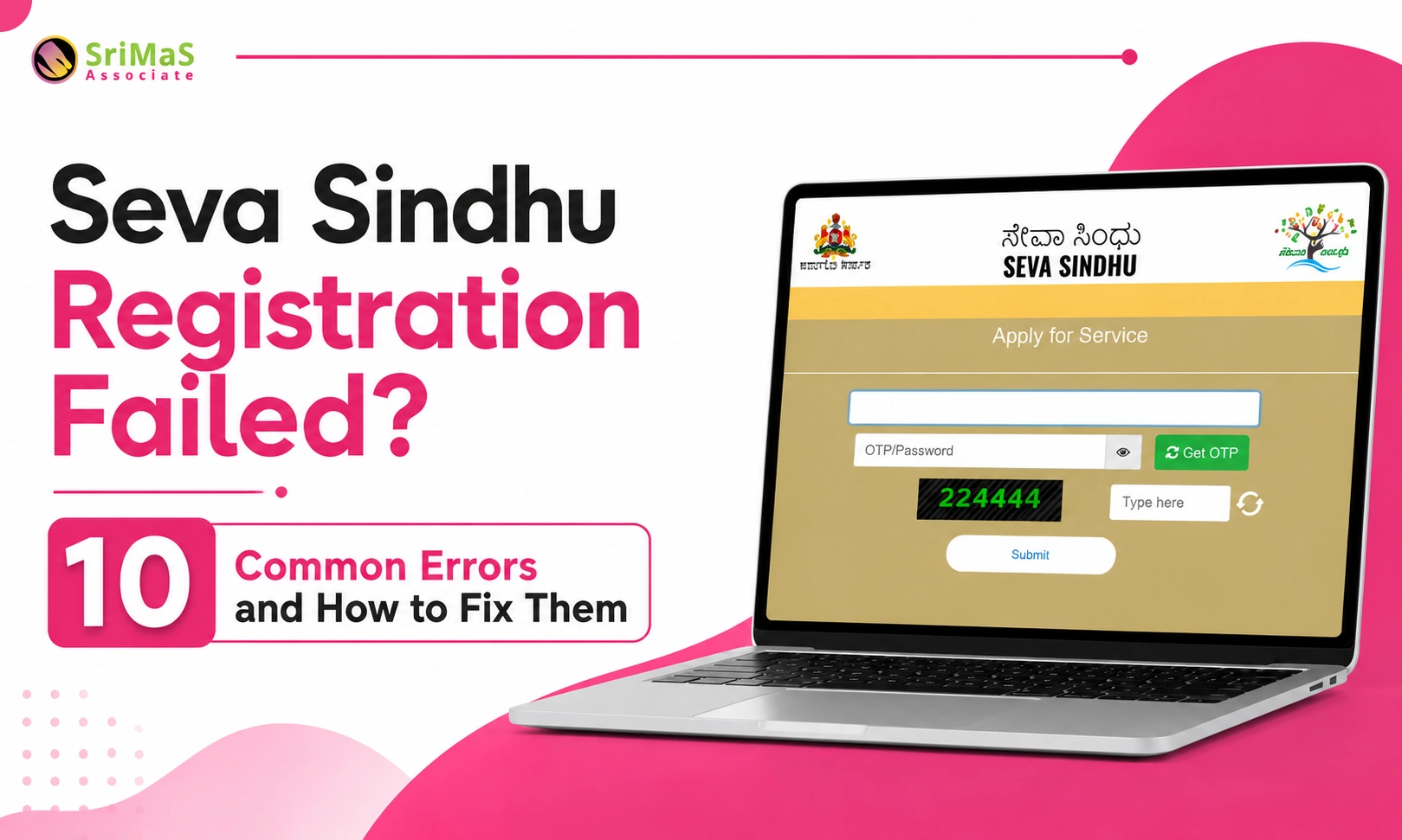 Seva Sindhu Registration Failed 10 Common Errors and How to Fix Them